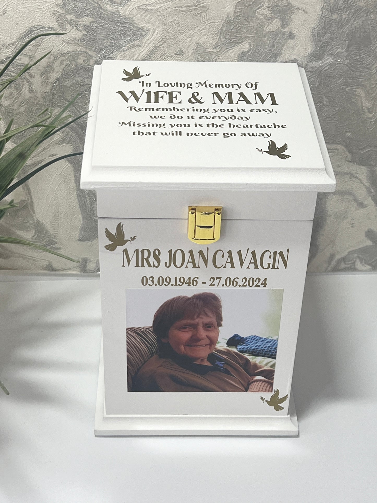 Star In The Sky Casket With Front Lock And Photo