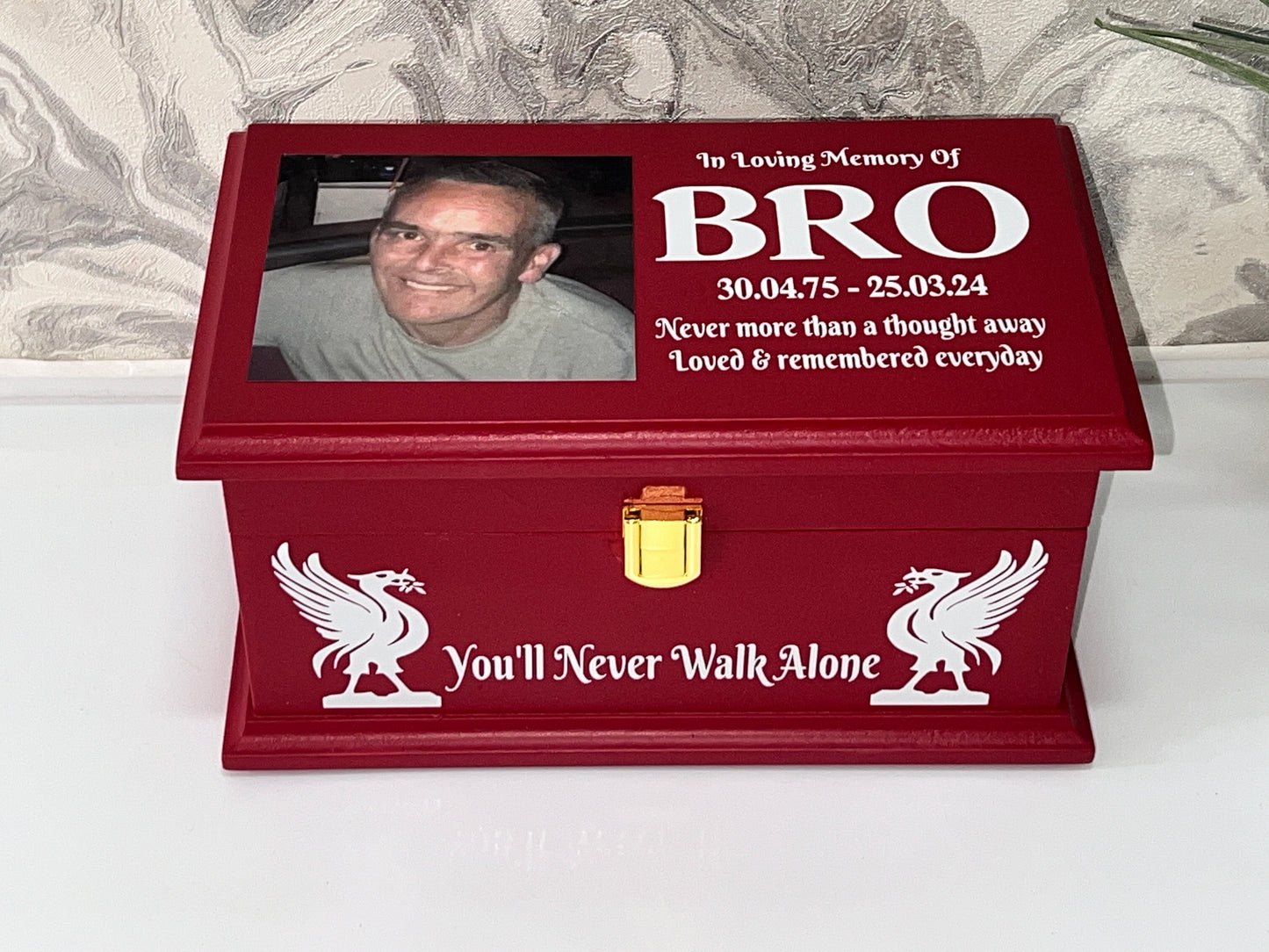 Part Ashes - Eternal Light Casket With Front Lock And Photo