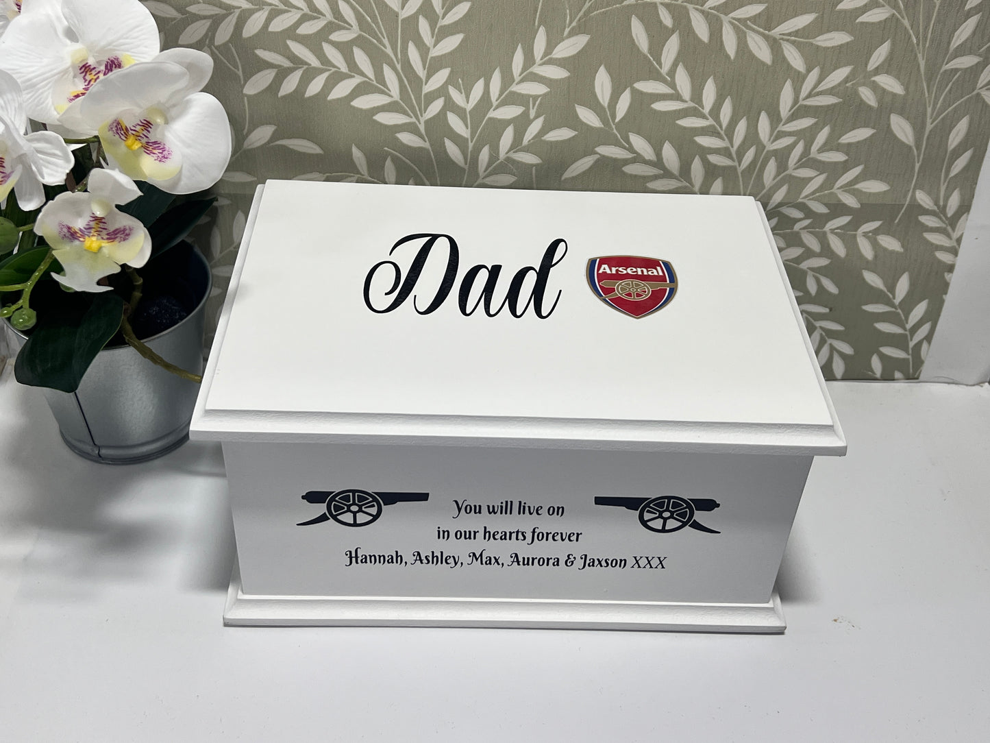 Personalised Football Ashes Casket – Sports Memorial Urn