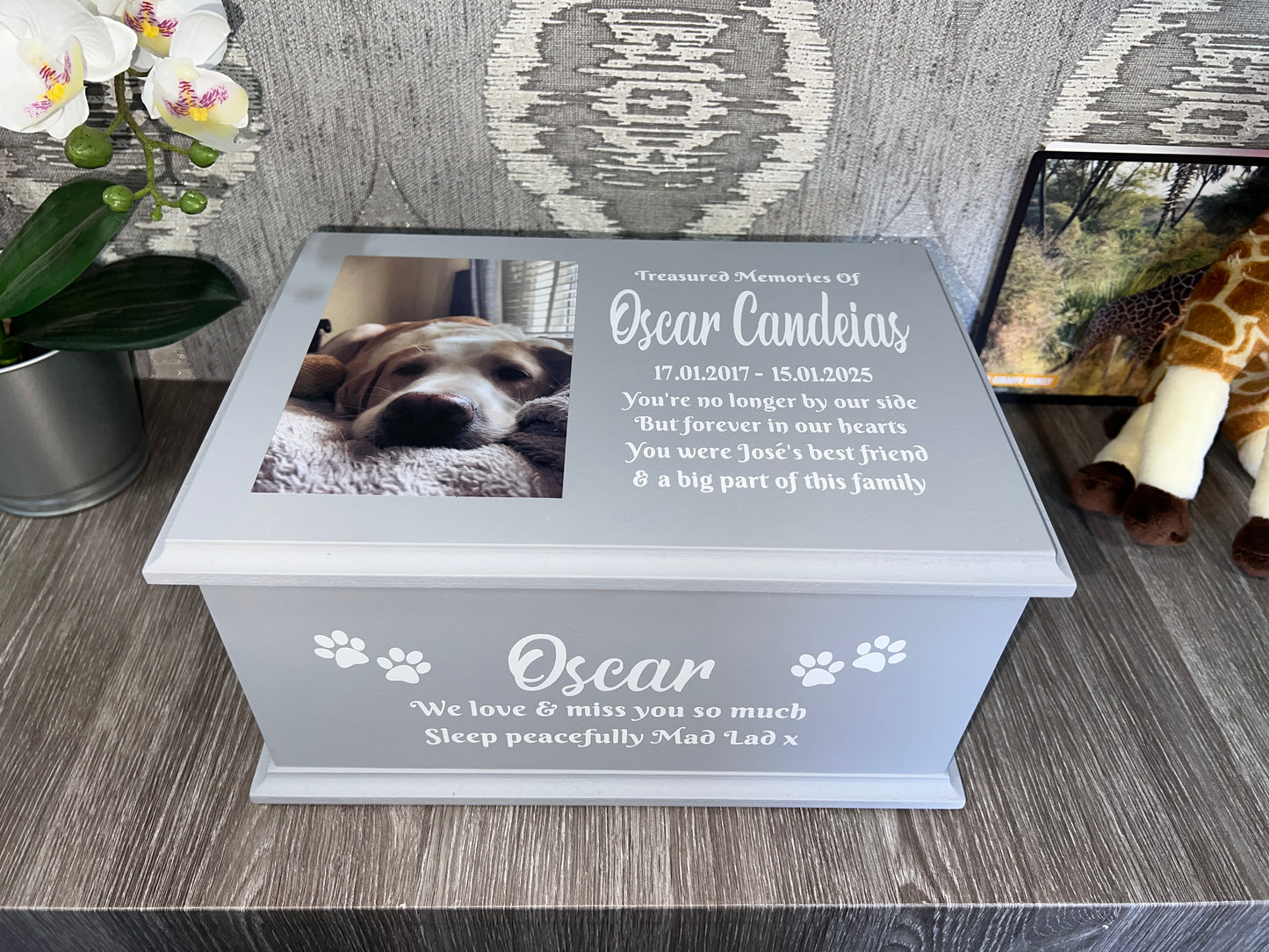 Faithful Friend Casket With Photo