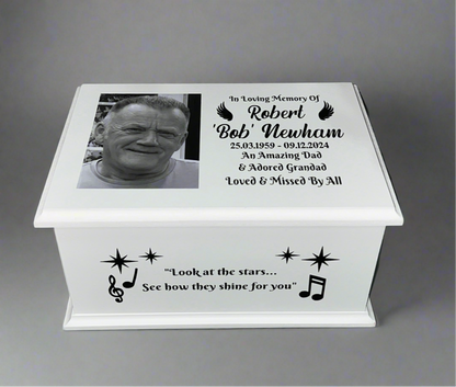 Kisses From Heaven Casket With Photo