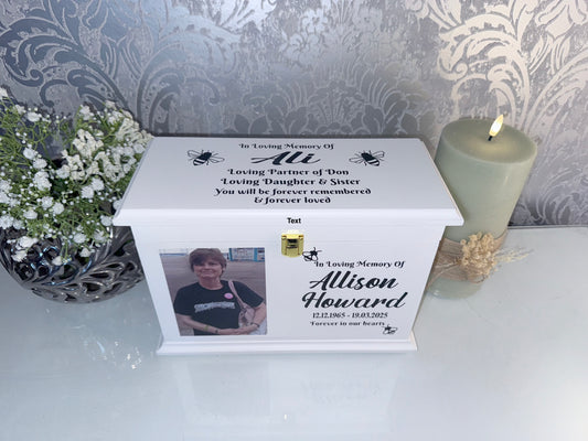 A Life Remembered Casket With Photo