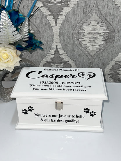 Peaceful Paws Casket With Front Lock