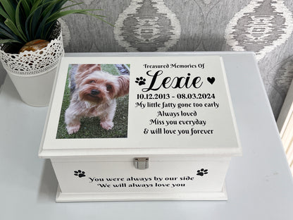 Faithful Friend Casket With Front Lock And Photo