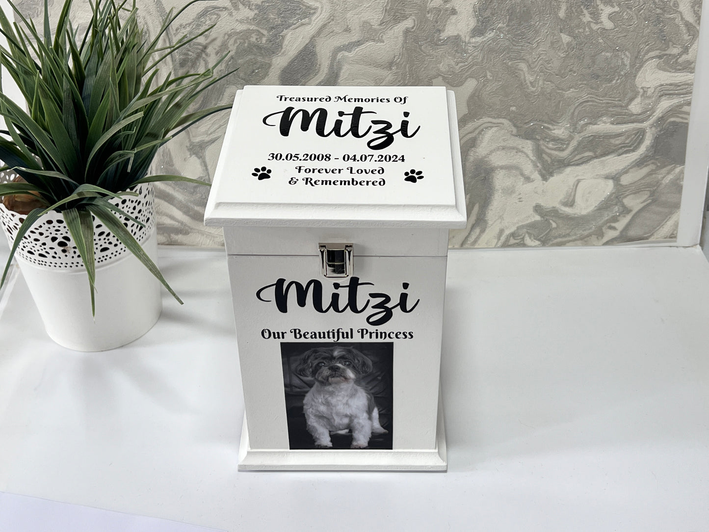 Little Paws Casket With Front Lock And Photo