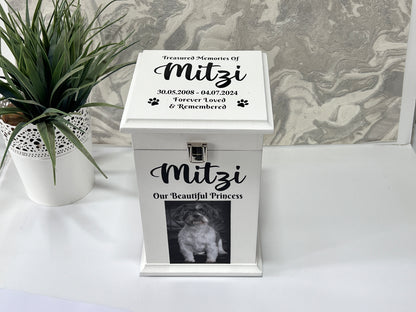 Little Paws Casket With Front Lock And Photo