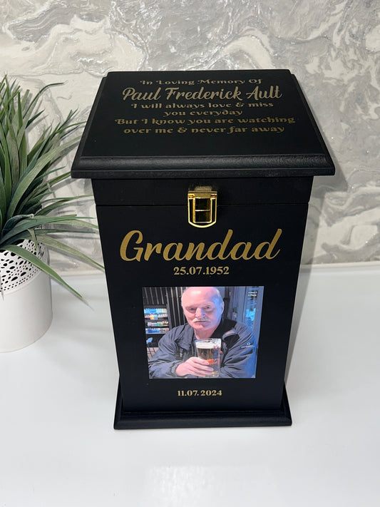 Star In The Sky Casket With Front Lock And Photo