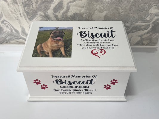 Faithful Friend Casket With Photo