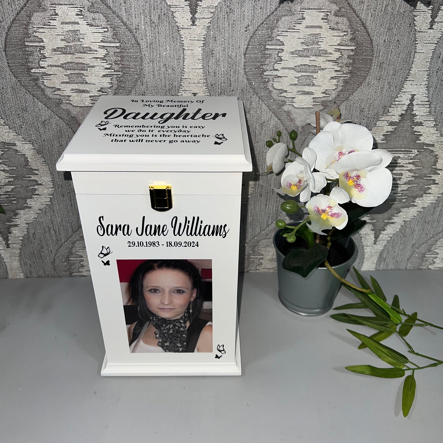Star In The Sky Casket With Front Lock And Photo