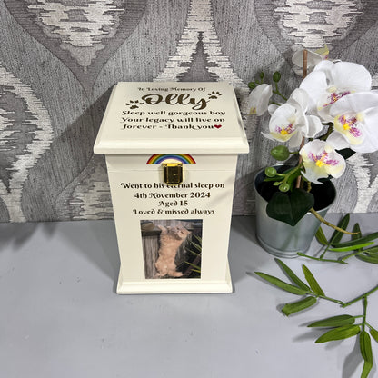 Little Paws Casket With Front Lock And Photo