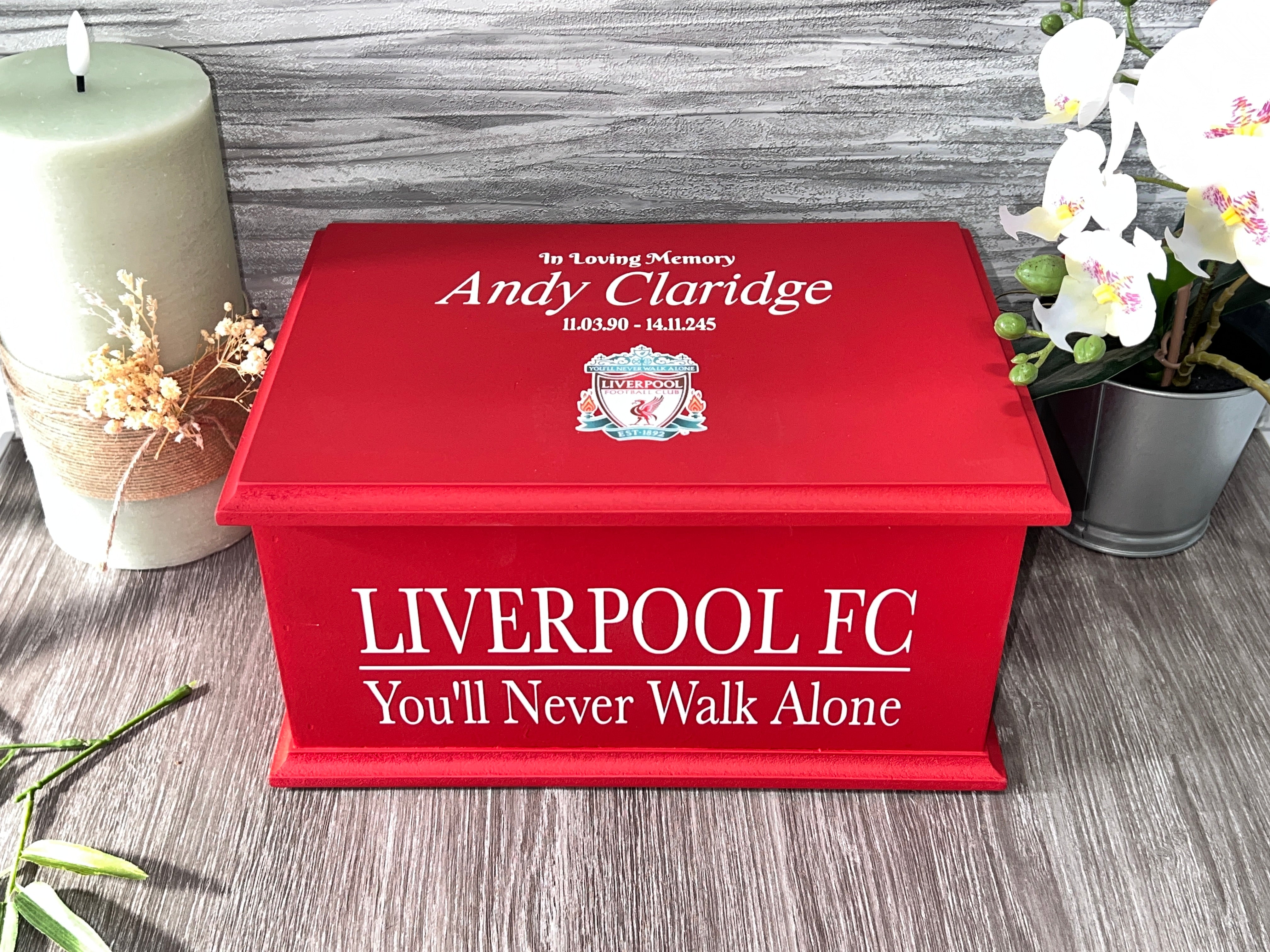 Liverpool - Themed Casket – Memorials By Michelle