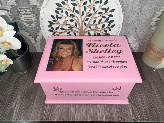 Kisses From Heaven Casket With Photo