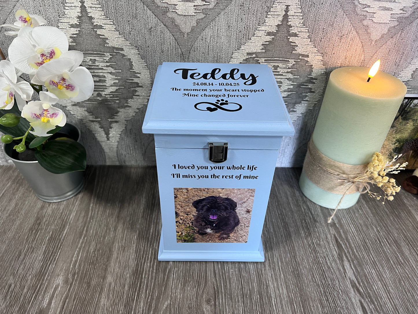 Little Paws Casket With Front Lock And Photo