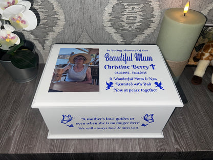Kisses From Heaven Casket With Photo