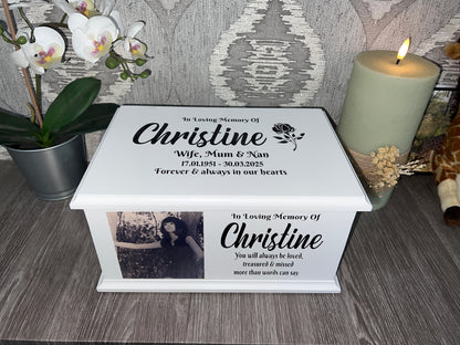 Kisses From Heaven Casket With Photo