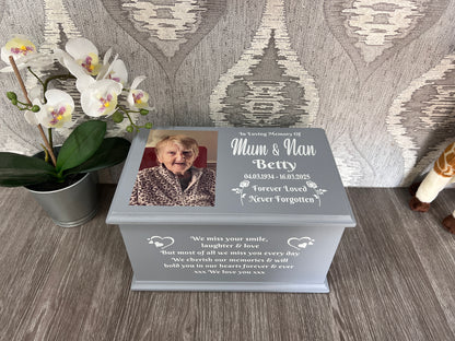 Kisses From Heaven Casket With Photo