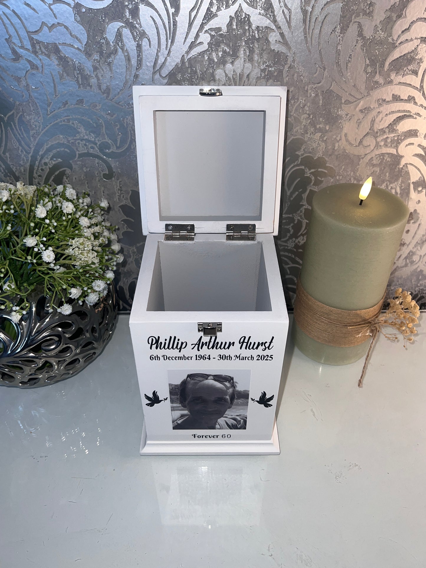 Star In The Sky Casket With Front Lock And Photo