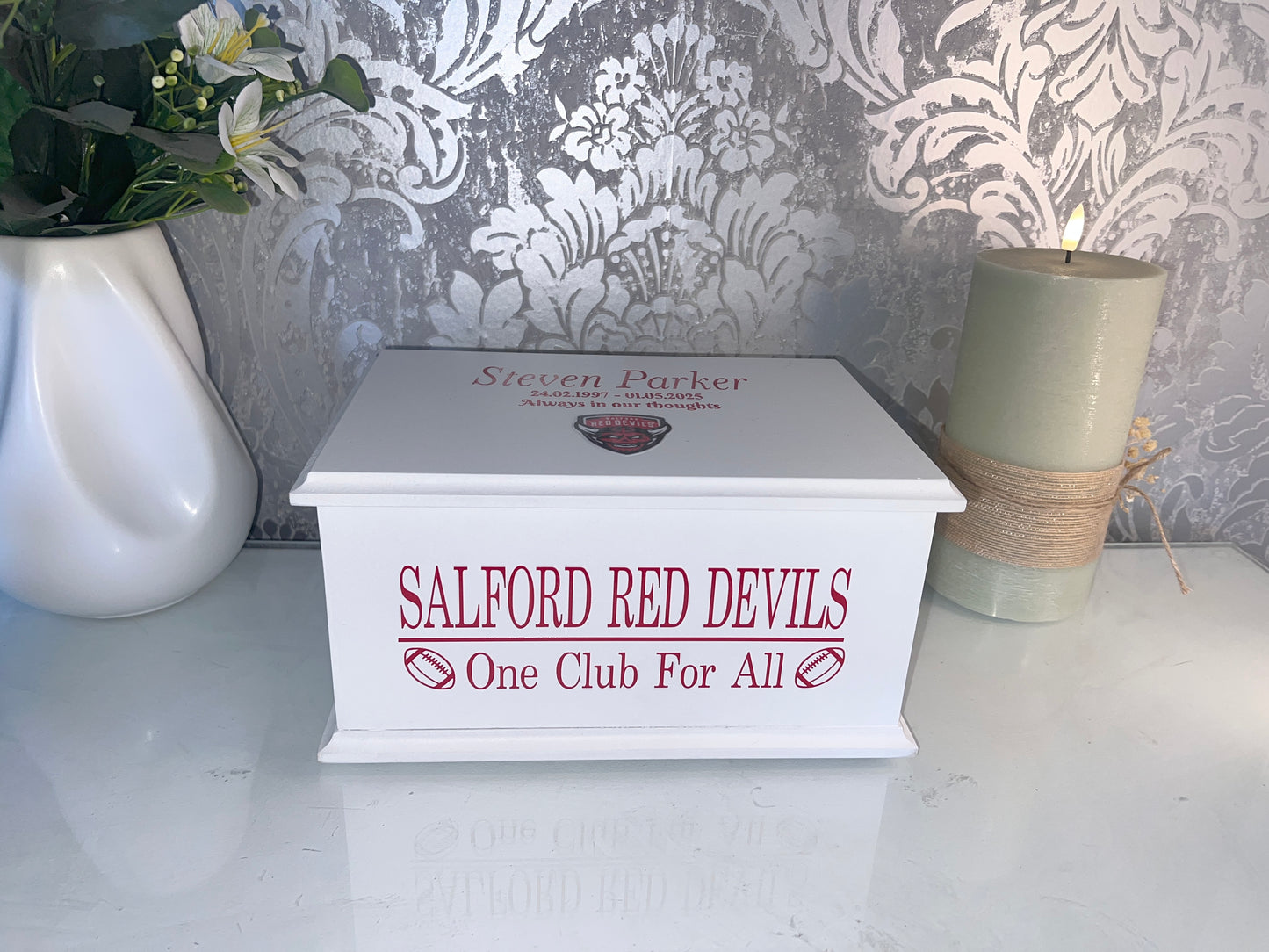 Large Rugby Themed Casket