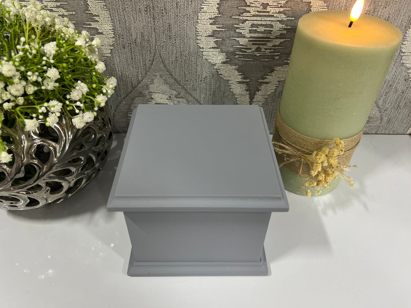 Small Plain Ashes Casket | Handmade Wooden Memorial Box