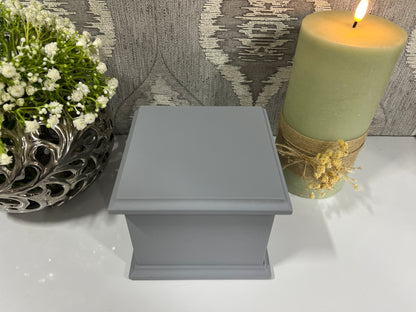 Small Plain Ashes Casket | Handmade Wooden Memorial Box