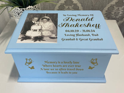Kisses From Heaven Casket With Photo