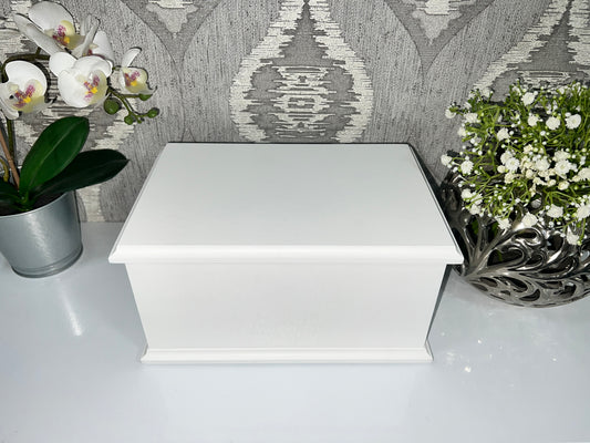 Plain Adult Ashes Casket | Handmade Wooden Memorial Box