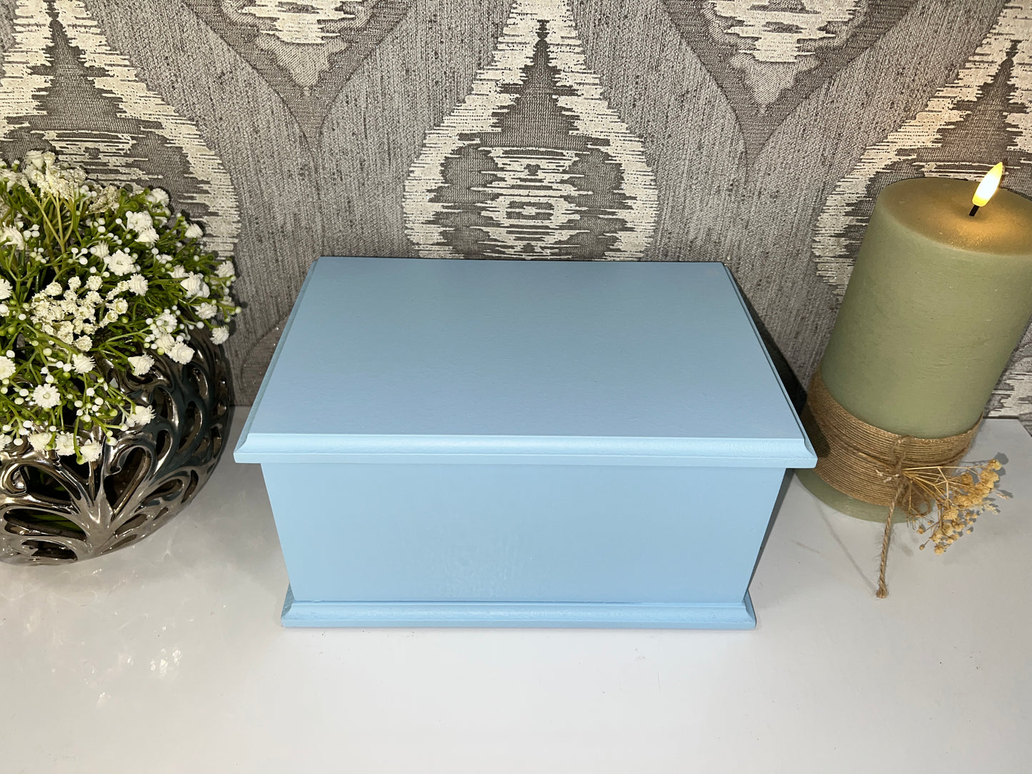 Plain Adult Ashes Casket | Handmade Wooden Memorial Box