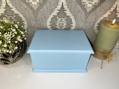 Plain Adult Ashes Casket | Handmade Wooden Memorial Box