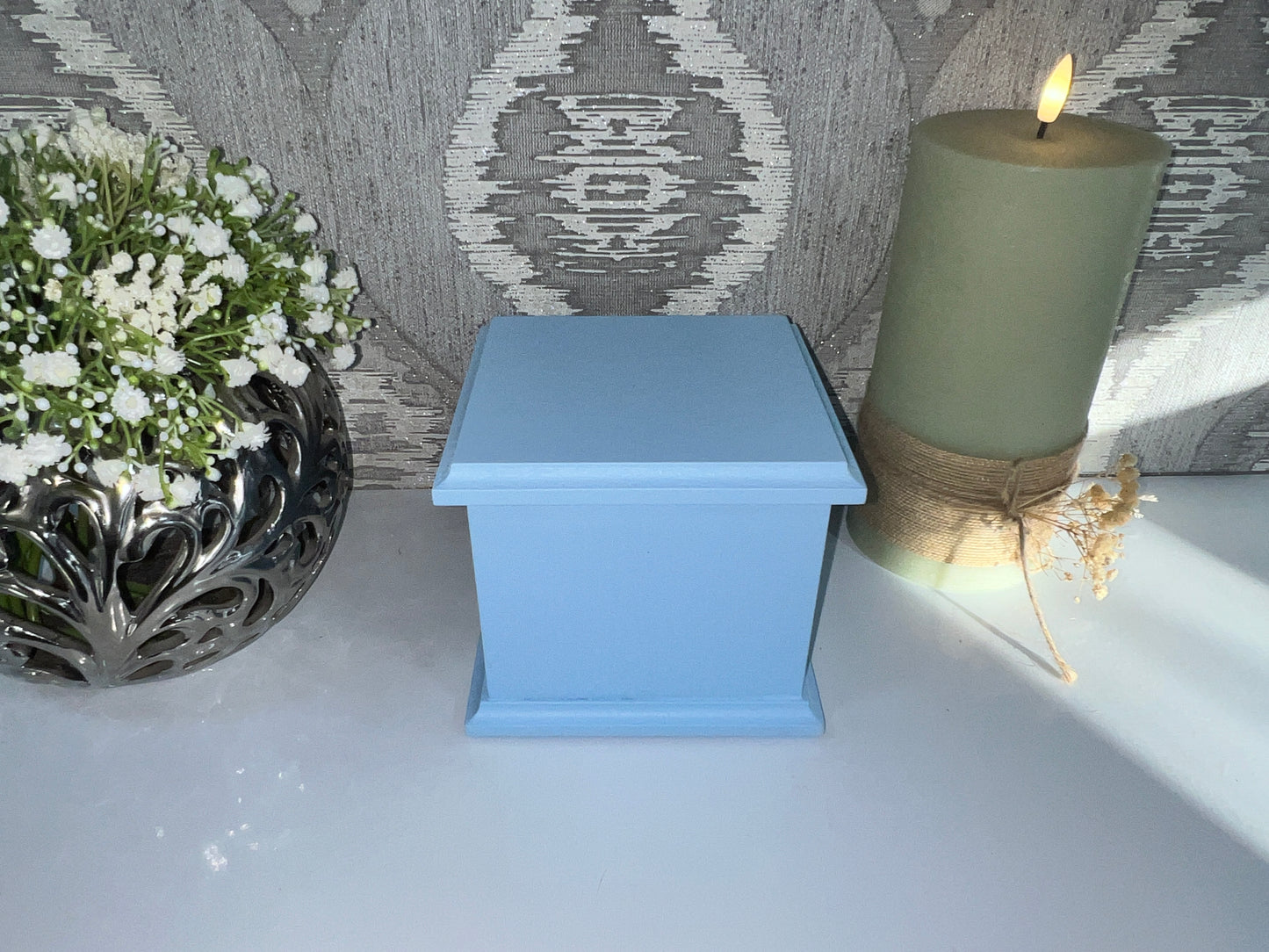 Small Plain Ashes Casket | Handmade Wooden Memorial Box