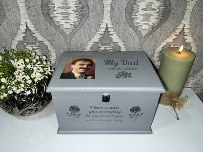 Personalised Extra Large Ashes Casket for Two Adults