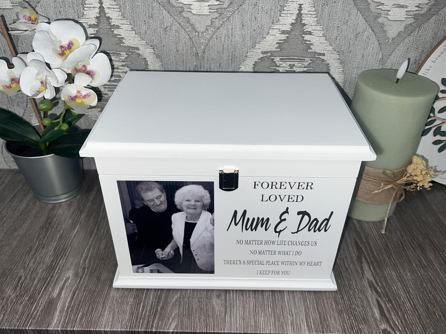 Personalised Extra Large Ashes Casket for Two Adults